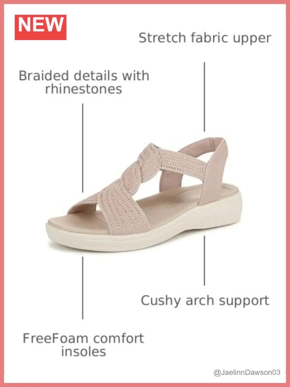 LifeStride Lilly Bright Women's Platform Sandals Stretch Fabric T-Strap Slip On
